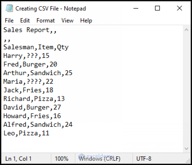 How To Create Csv File From Excel 6 Easy Ways Exceldemy 8941