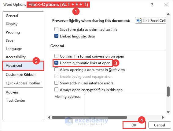 How To Link Excel Cell To Word For Automatic Update ExcelDemy