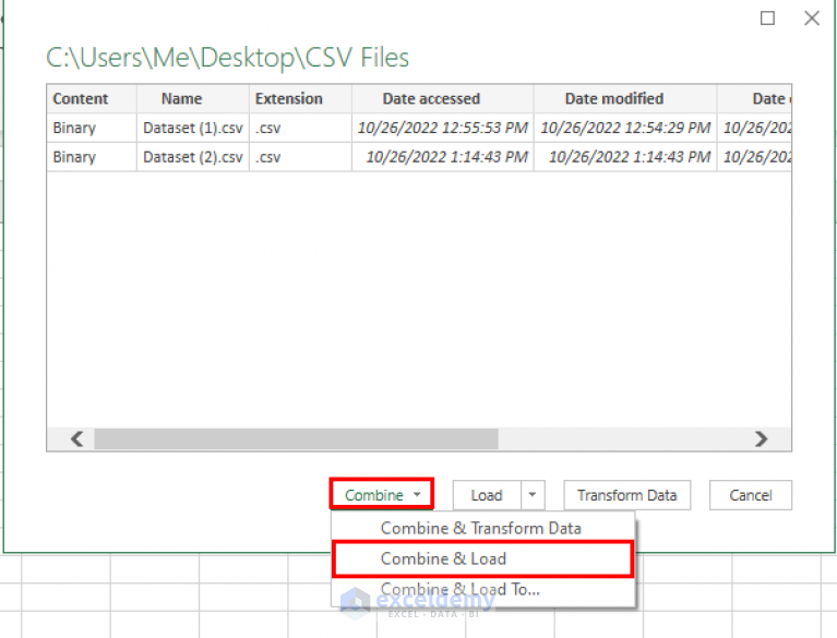 How To Merge Multiple CSV Files Into One Workbook In Excel