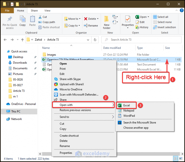 Open Csv File In Excel Without Formatting 2 Easy Ways 8102