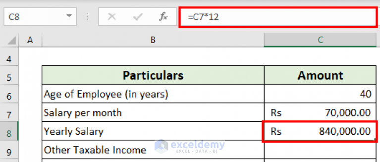 tds-deduction-on-salary-calculation-in-excel-format-exceldemy