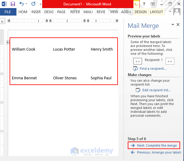 How To Make Name Tags In Excel with Easy Steps ExcelDemy