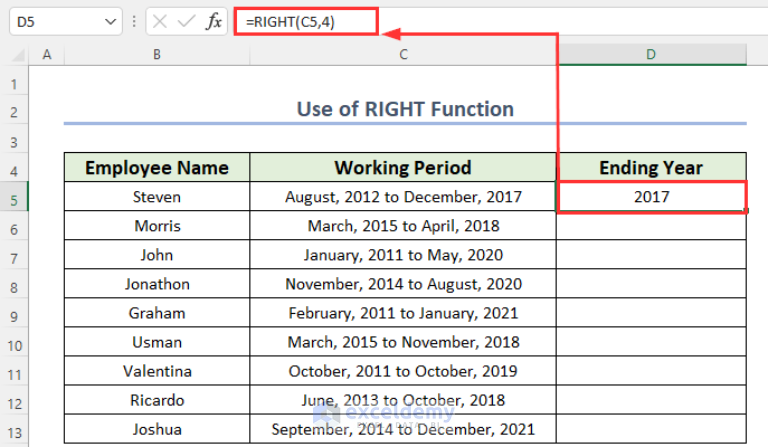 How to Truncate Text in Excel (6 Suitable Methods) - ExcelDemy