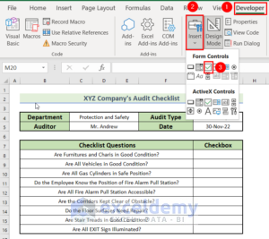 How To Create An Audit Checklist In Excel With Easy Steps