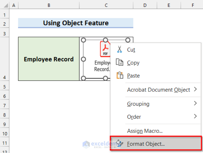 How To Attach Pdf File In Excel Office 365