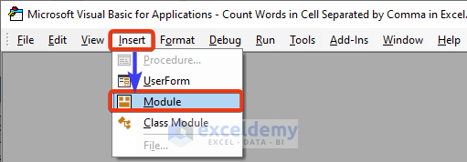 How To Count Words Separated By Comma In Excel Cell