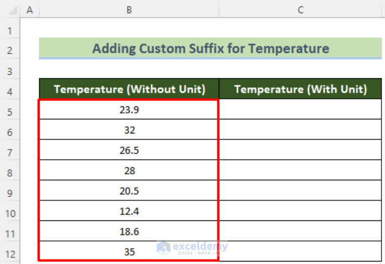 how-to-add-text-suffix-with-custom-format-in-excel-5-examples