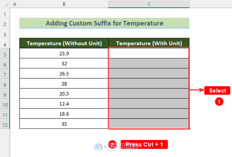 how-to-add-text-suffix-with-custom-format-in-excel-5-examples