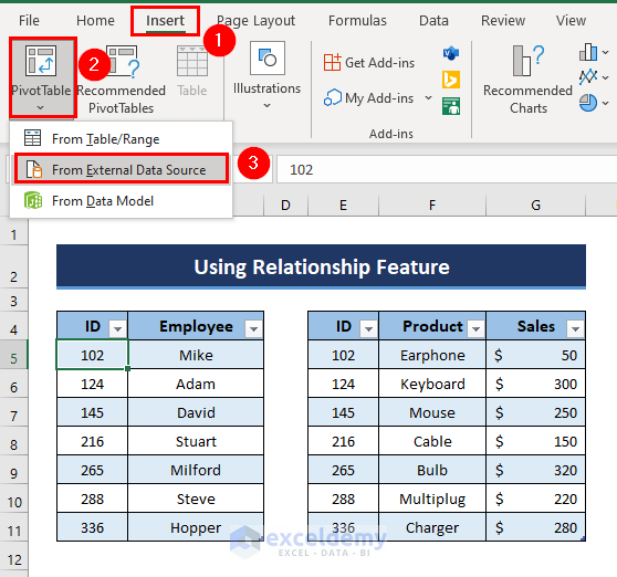 How to Create Data Model Relationships in Excel (3 Ways)