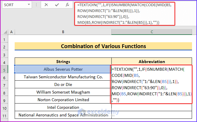 Excel Change Abbreviation To Full Name