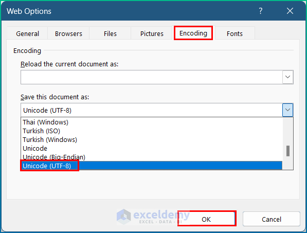 Change Character Encoding In Excel