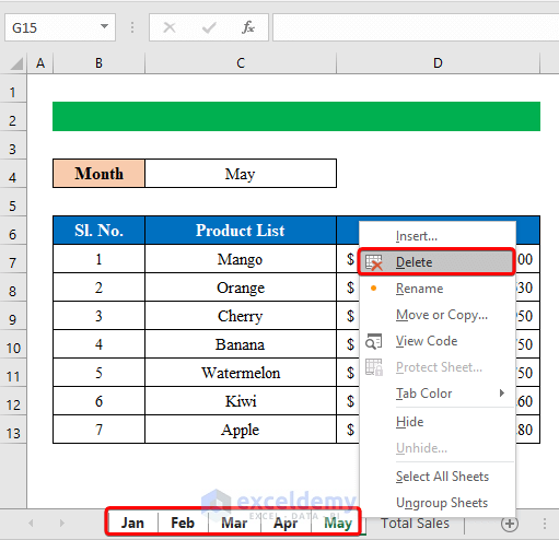 how-to-delete-all-sheets-except-one-in-excel-2-quick-methods