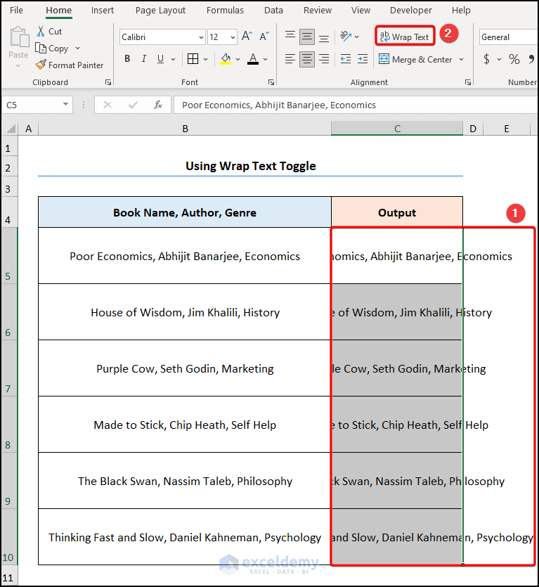 How To Insert New Line In Excel Cell Using Concatenate Function