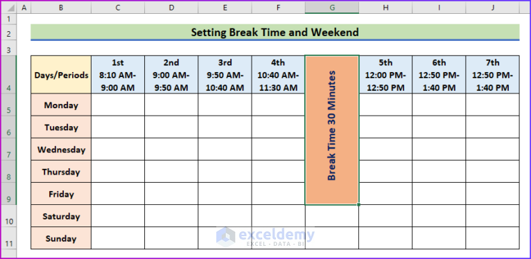 how-to-make-a-school-time-table-in-excel-with-easy-steps