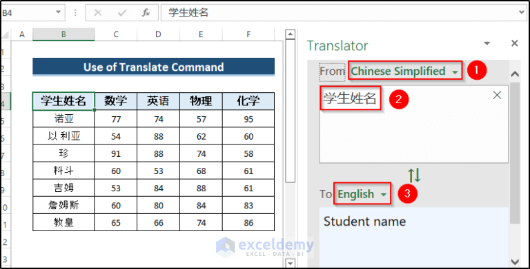 how-to-translate-chinese-to-english-in-excel-2-simple-methods