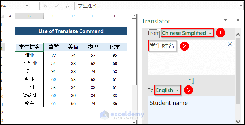 How To Translate Chinese To English In Excel 2 Methods 