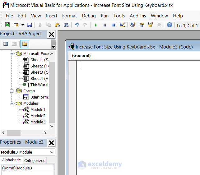 How To Increase Font Size Using Keyboard In Excel 3 Easy Ways 