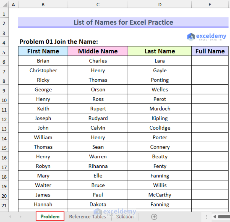 list-of-names-for-practice-in-excel-10-exercises-exceldemy