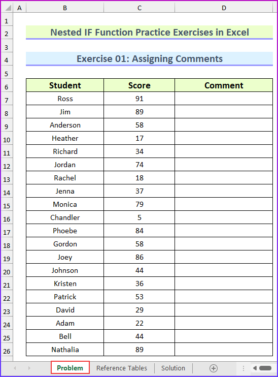 Nested IF Function Practice Exercises In Excel ExcelDemy