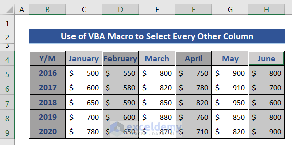 How To Color Every Other Column In Excel