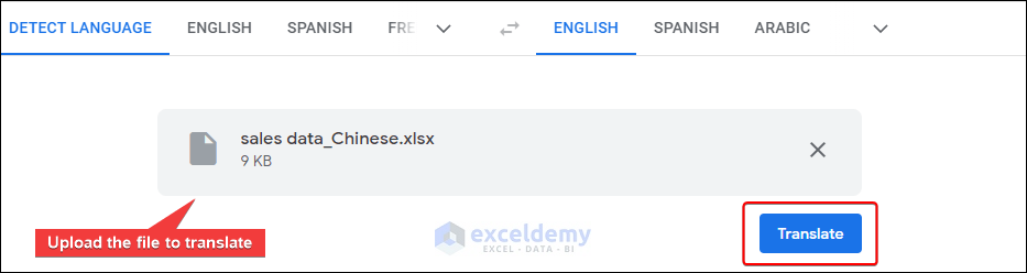 How To Translate An Excel File To English 2 Methods ExcelDemy