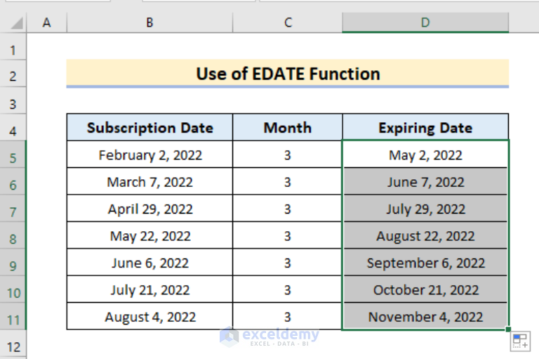 how-to-add-3-months-to-a-date-in-excel-4-easy-methods