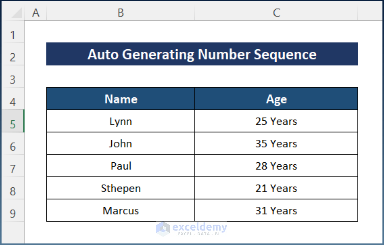 how-to-auto-generate-number-sequence-in-excel-9-examples