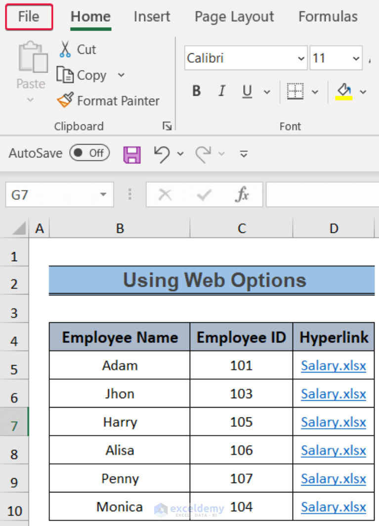 [Fixed!] Excel Hyperlink Formula Not Working - ExcelDemy