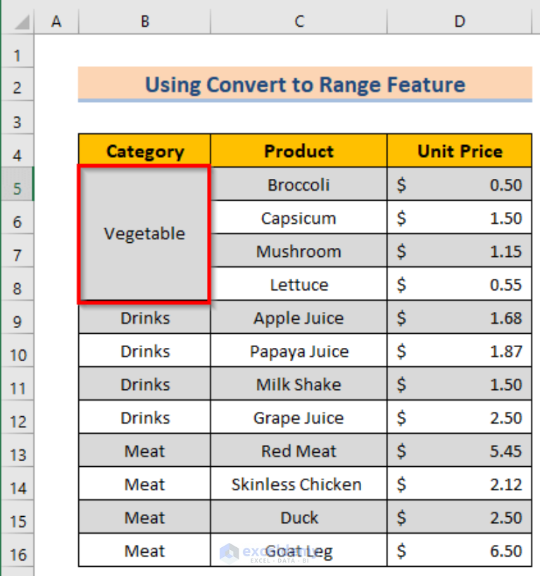 Fixed Merge Cells Button Is Greyed Out In Excel Exceldemy 6718