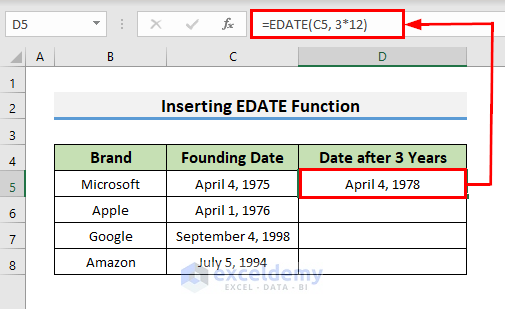 how-to-add-3-years-to-a-date-in-excel-3-effective-ways