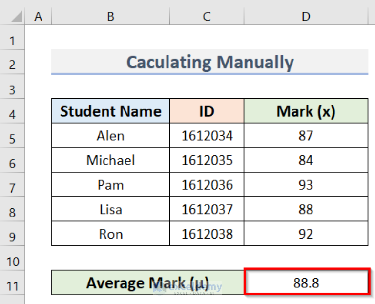 How To Calculate Sigma In Excel 3 Effective Methods