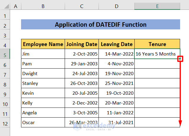 How To Calculate Tenure In Years And Months In Excel ExcelDemy