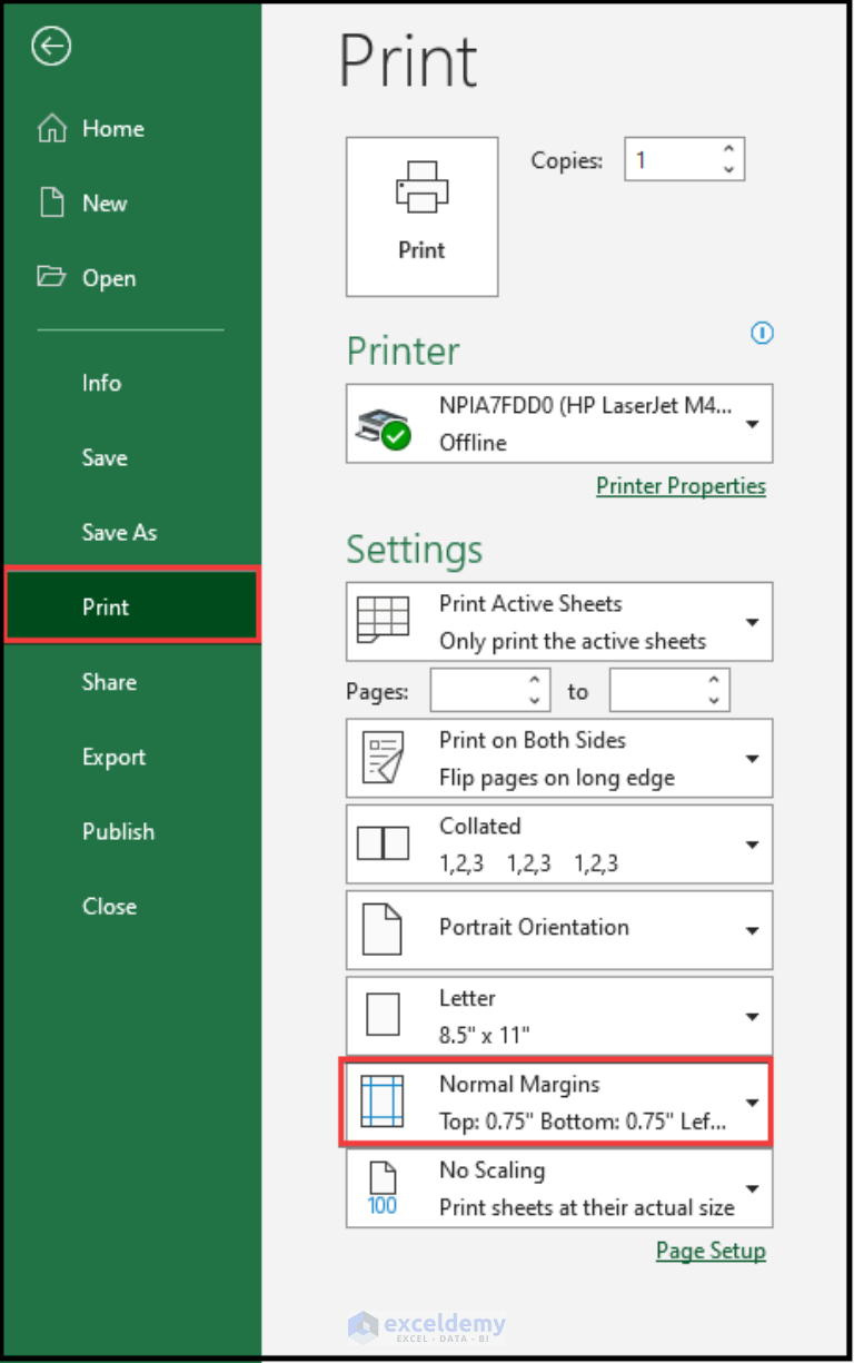 How To Change Margins In Excel (4 Easy Ways) - Exceldemy