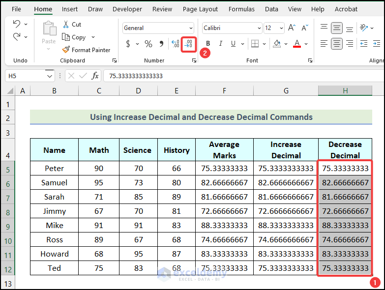 How To Round Off Decimals In Excel 10 Easy Ways Exceldemy 8504