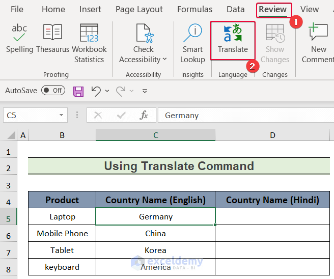 How To Translate English To Hindi In Excel