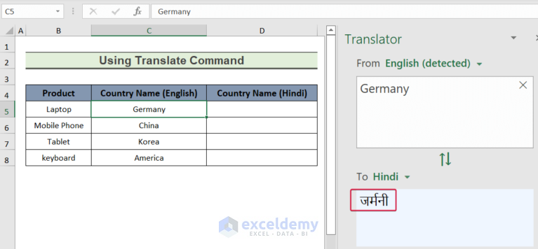 how-to-translate-english-to-hindi-in-excel