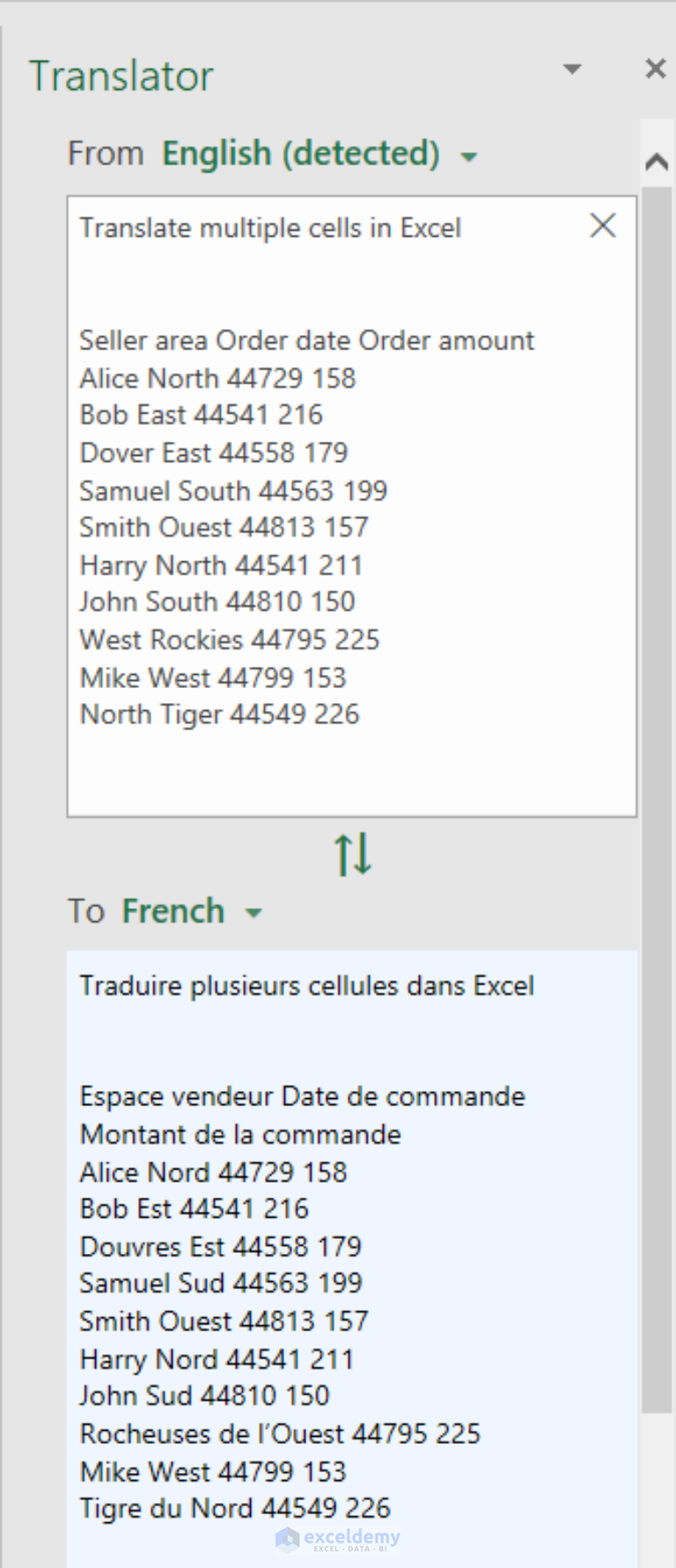 How To Translate Multiple Cells In Excel