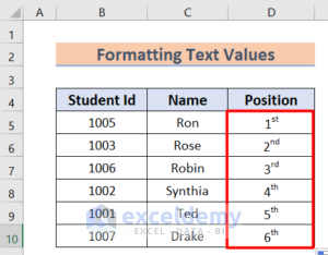 How to Write 1st 2nd 3rd in Excel (3 Easy Ways) - ExcelDemy