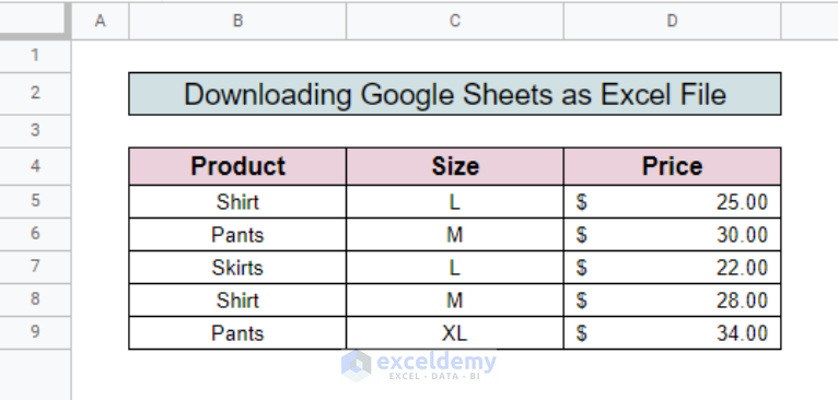 how-to-import-data-from-google-sheets-to-excel-3-easy-ways