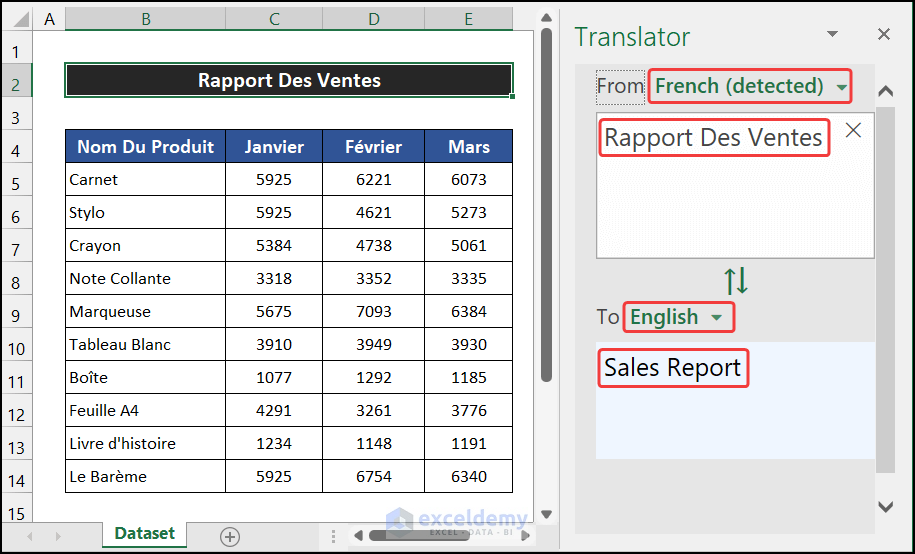  How To Translate Excel File From French To English 2 Quick Tricks 