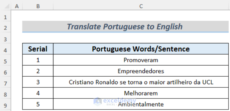 how-to-translate-portuguese-to-english-in-excel-4-effective-ways