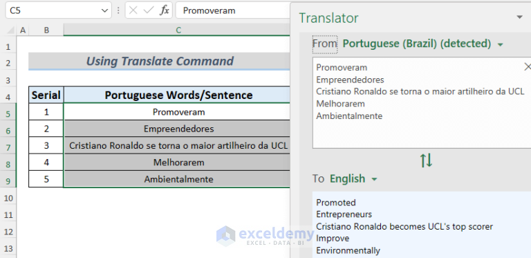 how-to-translate-portuguese-to-english-in-excel-4-effective-ways