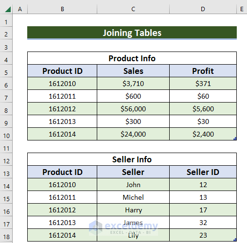 how-to-join-tables-in-excel-6-suitable-methods-exceldemy