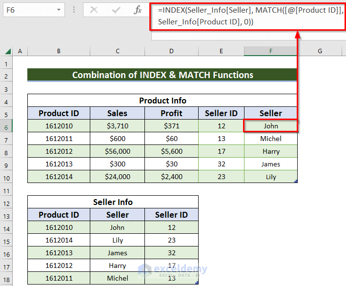 How to Join Tables in Excel (6 Suitable Methods) - ExcelDemy