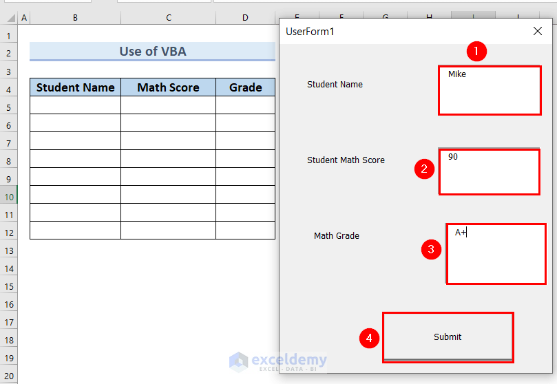 How To Use VBA To Get Value From Userform Textbox In Excel