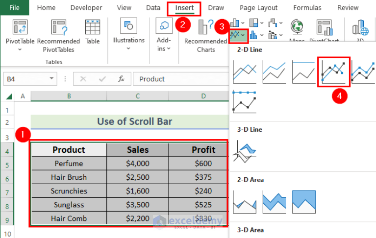 How to Create Chart Slider in Excel (2 Suitable Ways) - ExcelDemy