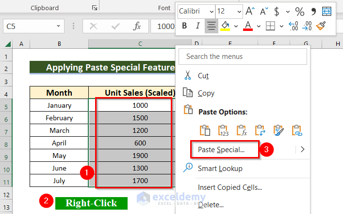 How to Perform Scaling for Numbers in Excel (7 Effective Ways)