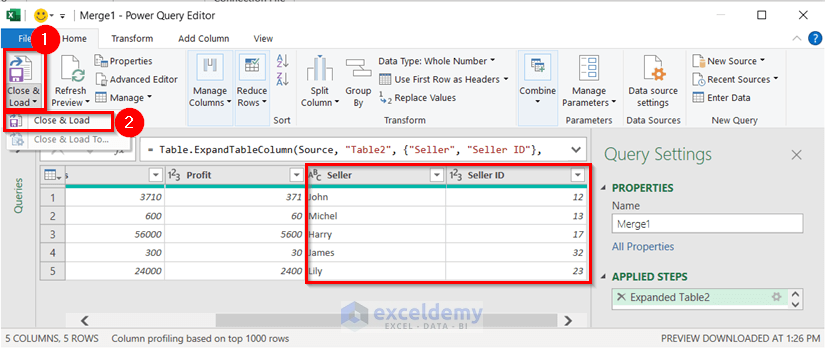 How To Join Tables In Excel (6 Suitable Methods) - ExcelDemy