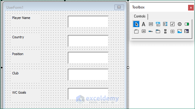  Excel VBA TextBox Value to Cell