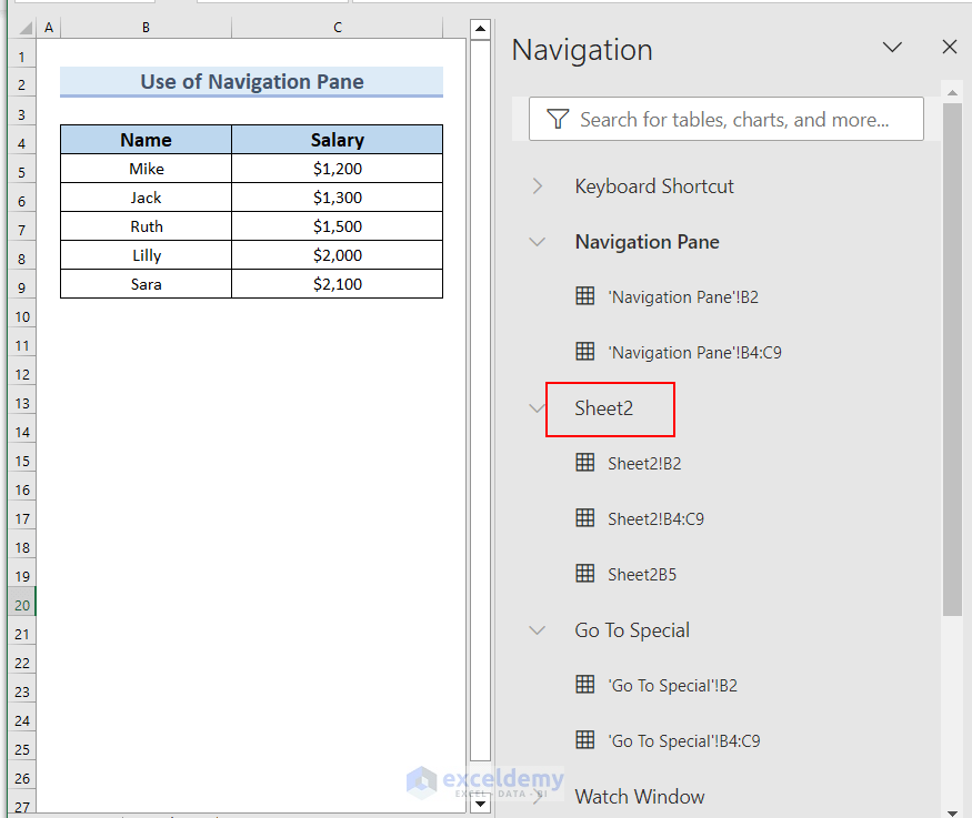 How To Navigate Between Sheets In Excel 8 Easy Methods 